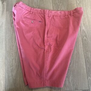 Polo Ralph Lauren Men's Big & Tall Red Faded Chino Shorts Preppy Size‎ 46